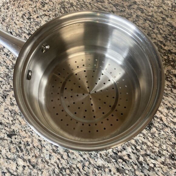 Belgique Classique Steamer Strainer Pot 4 Qt Double Boiler Long Handle No Lid - Picture 4 of 10